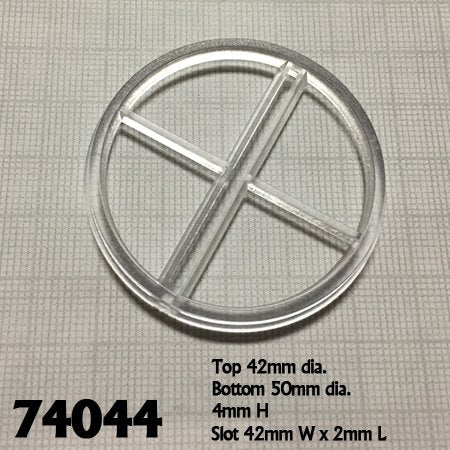 2 Inch Round Transparent Flight Stand w/ Tall Flight Peg (5 bases, 5 pegs)