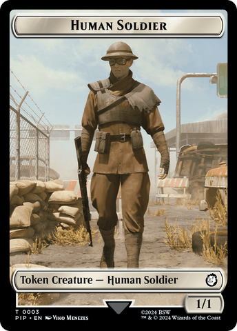 Treasure (0019) // Human Soldier Double-Sided Token [Fallout Tokens]