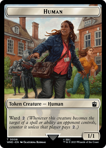 Human (0006) // Beast Double-Sided Token [Doctor Who Tokens]