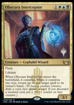 Obscura Interceptor (Promo Pack) [Streets of New Capenna Promos]