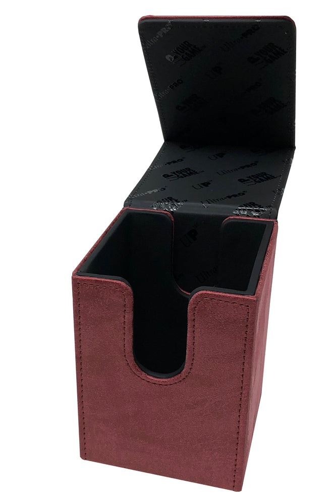 UP ALCOVE FLIP DECK BOX  RUBY SUEDE