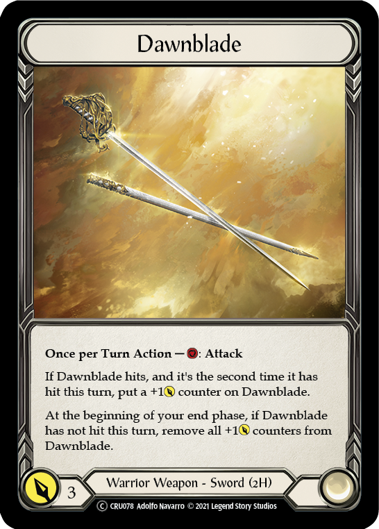 Dawnblade (Rainbow Foil) [U-CRU078-RF] Unlimited Rainbow Foil