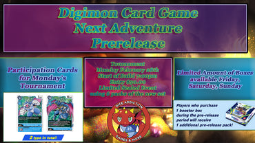 Digimon Card Game: Next Adventure Pre-Release ticket