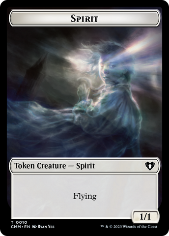 Spirit (0010) // Elemental (0037) Double-Sided Token [Commander Masters Tokens]