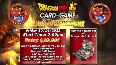 Dragon Ball Super Win-A-Box Tournament ticket