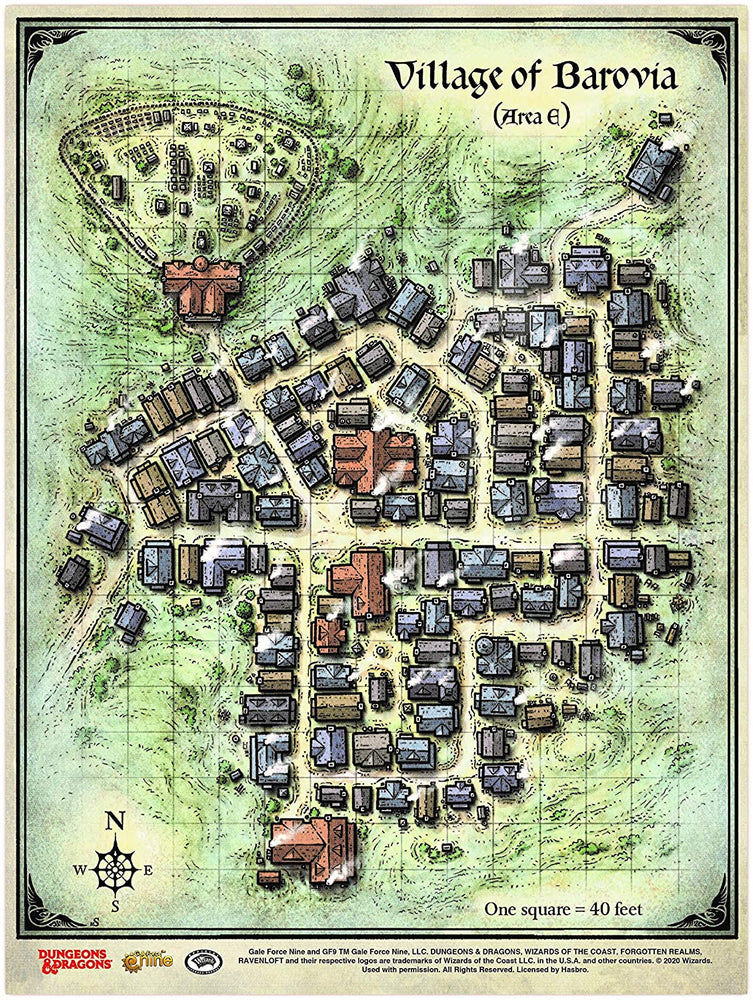 Dungeons and Dragons RPG: Curse of Strahd - Map Set