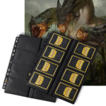 Dragon Shield: (50) 16-Pocket Binder Pages Clear Center Loader Non Glare
