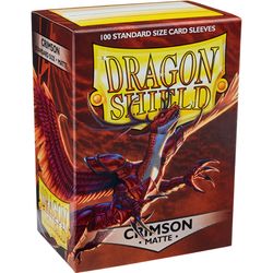 Dragon Shields: (100) Matte Crimson