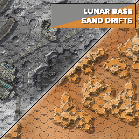 BATTLETECH: BATTLEMAT (LUNAR BASE/SAND DRIFTS)