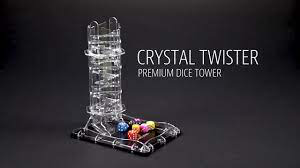 CRYSTAL TWISTER PREMIUM DICE TOWER