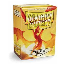 Dragon Shields: (100) Matte Yellow