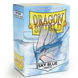 Dragon Shields: (100) Matte Sky Blue