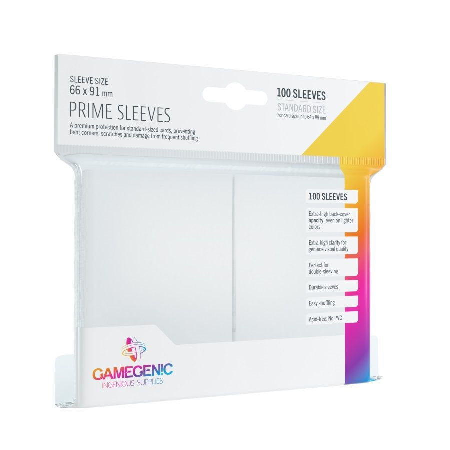 GAMEGENIC: PRIME SLEEVES: WHITE
