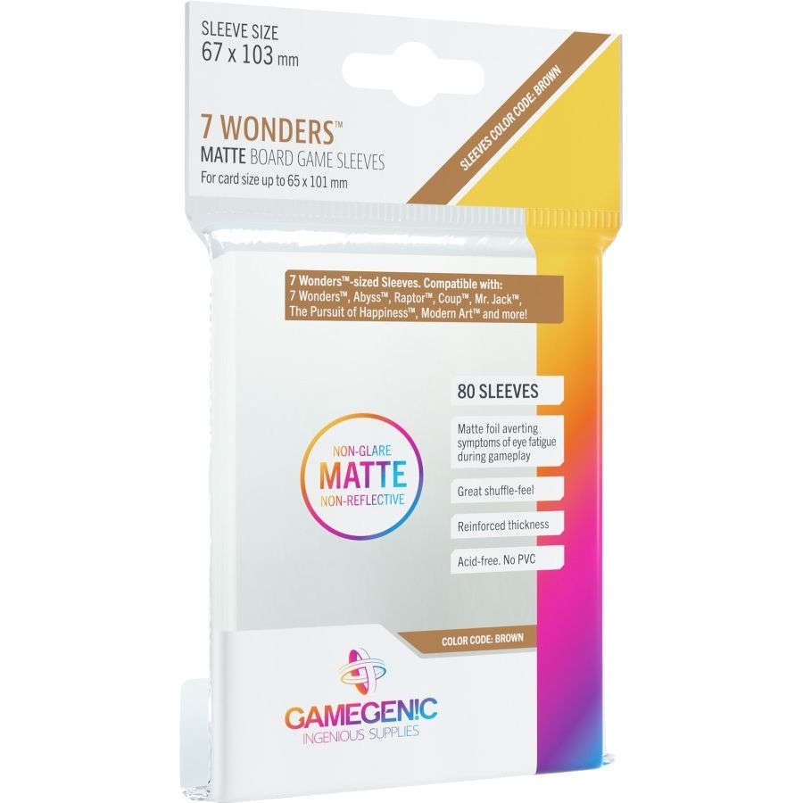 GAMEGENIC: MATTE SLEEVES: 7 WONDERS