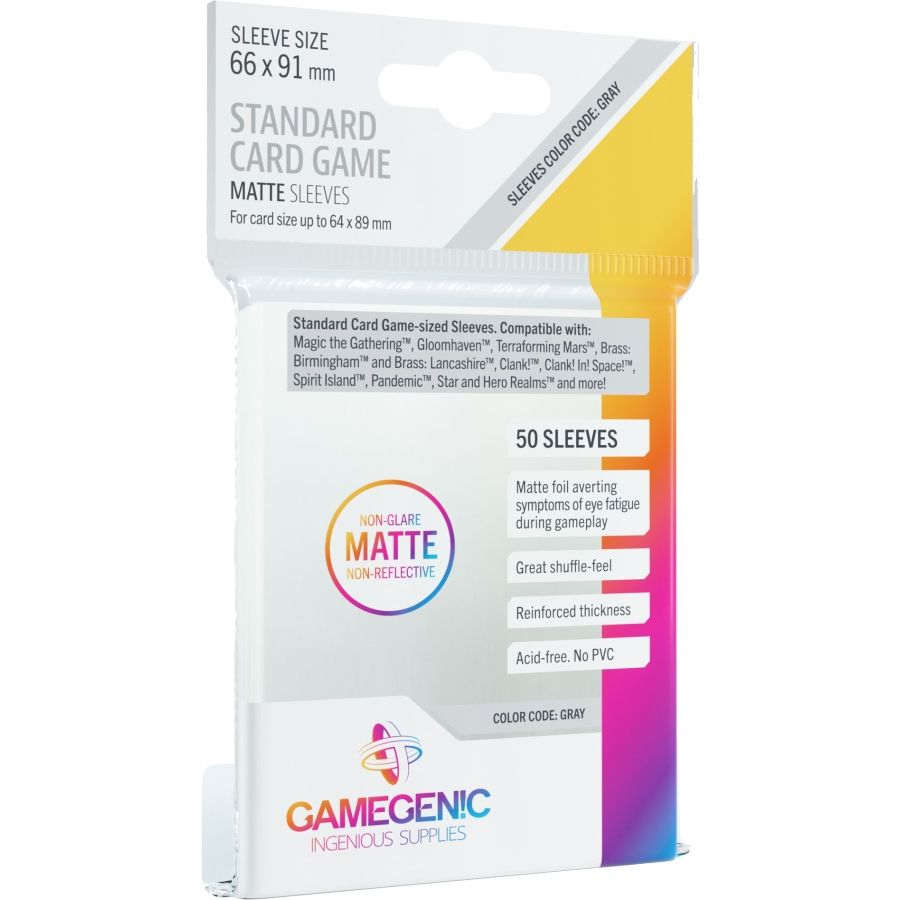 GAMEGENIC: MATTE Sleeves: Standard Card Came