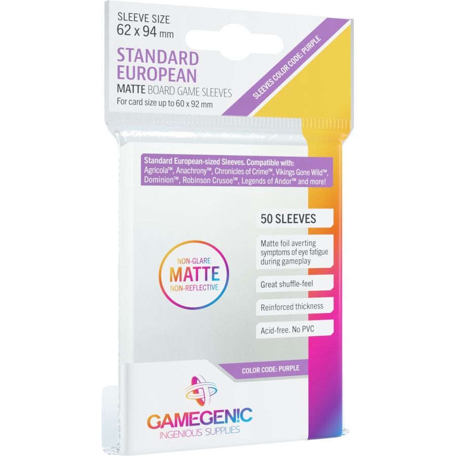 GAMEGENIC: MATTE Sleeves: Standard European