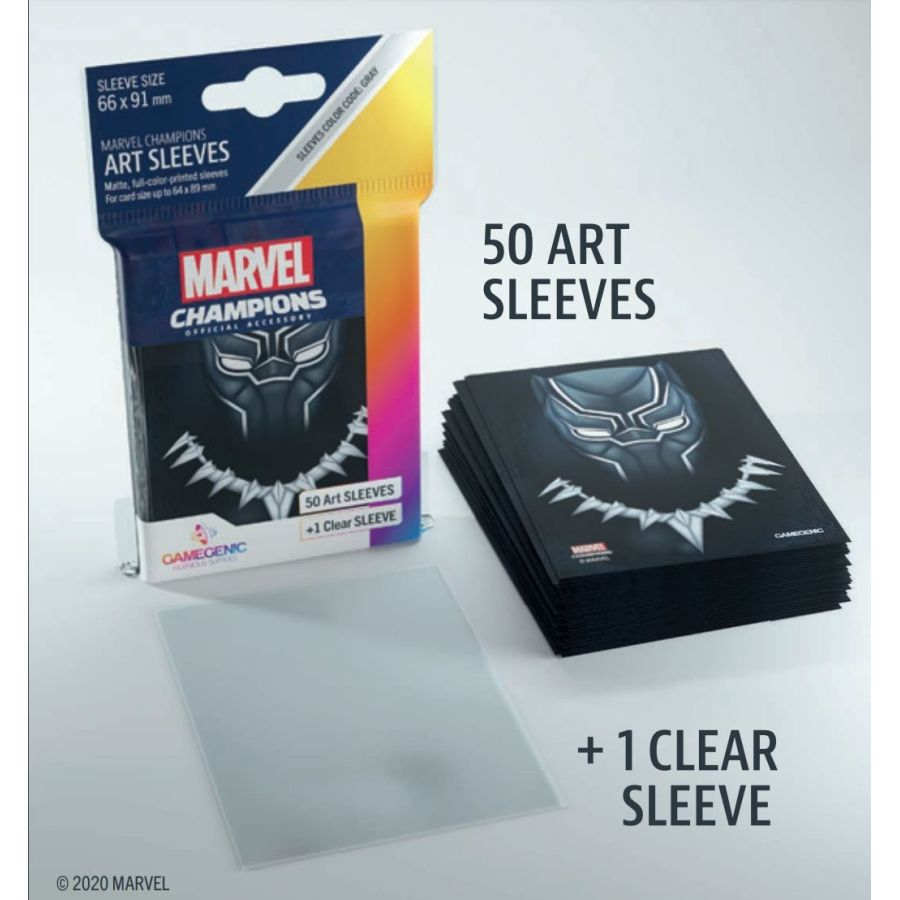 GAMEGENIC: MARVEL CHAMPIONS ART SLEEVES: BLACK PANTHER (51CT)