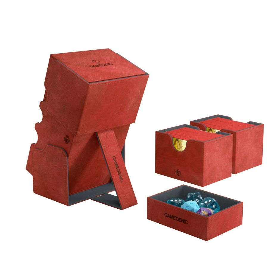 GAMEGENIC: Stronghold Deck Box 200+ Red