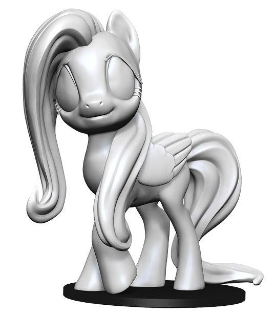 My Little Pony Themed Deep Cuts TM Unpainted Miniatures: Fluttershy