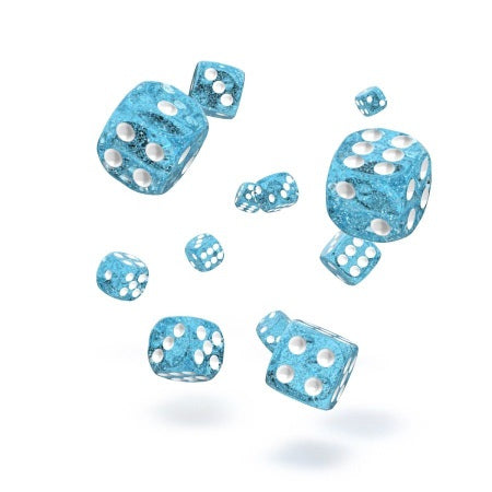 OAKIE DOAKIE DICE: D6 12MM SPECKLED - LIGHT BLUE (36CT)