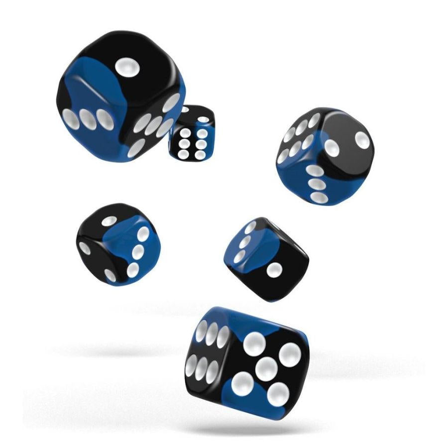 OAKIE DOAKIE DICE: D6 12MM GLOW IN THE DARK - DEEP OCEAN (36CT)