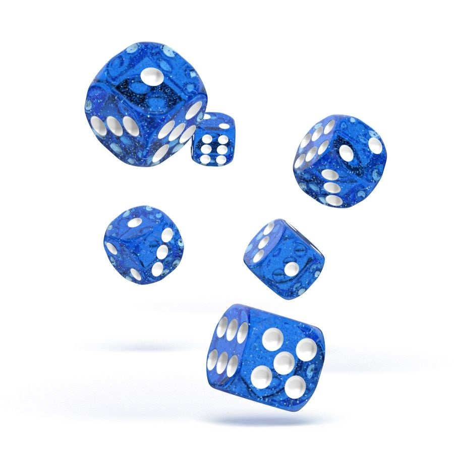 OAKIE DOAKIE DICE: D6 16MM SPECKLED - BLUE (12CT)
