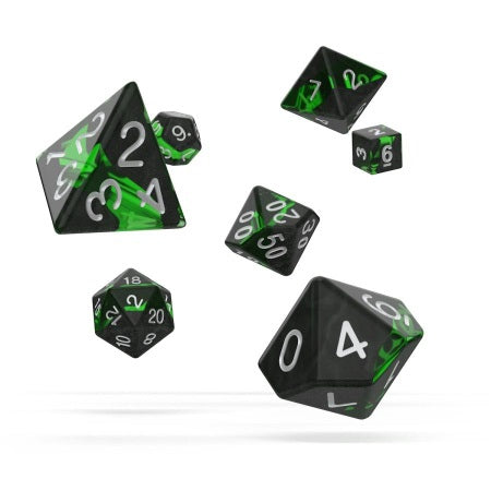 OAKIE DOAKIE DICE: POLYHEDRAL RPG SET ENCLAVE - EMERALD (7CT)