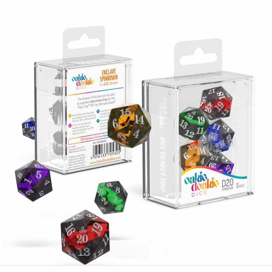 OAKIE DOAKIE DICE: D20 SPINDOWN SET - ENCLAVE (5CT)