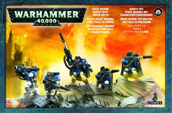 Space Marine Scout Squad With Sniper Rifles
