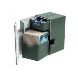 Ultimate Guard Deck Case Flip N Tray 100+ Standard Xenoskin Green