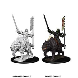 Pathfinder BattlesTM Deep CutsTM - Orc on Dire Wolf