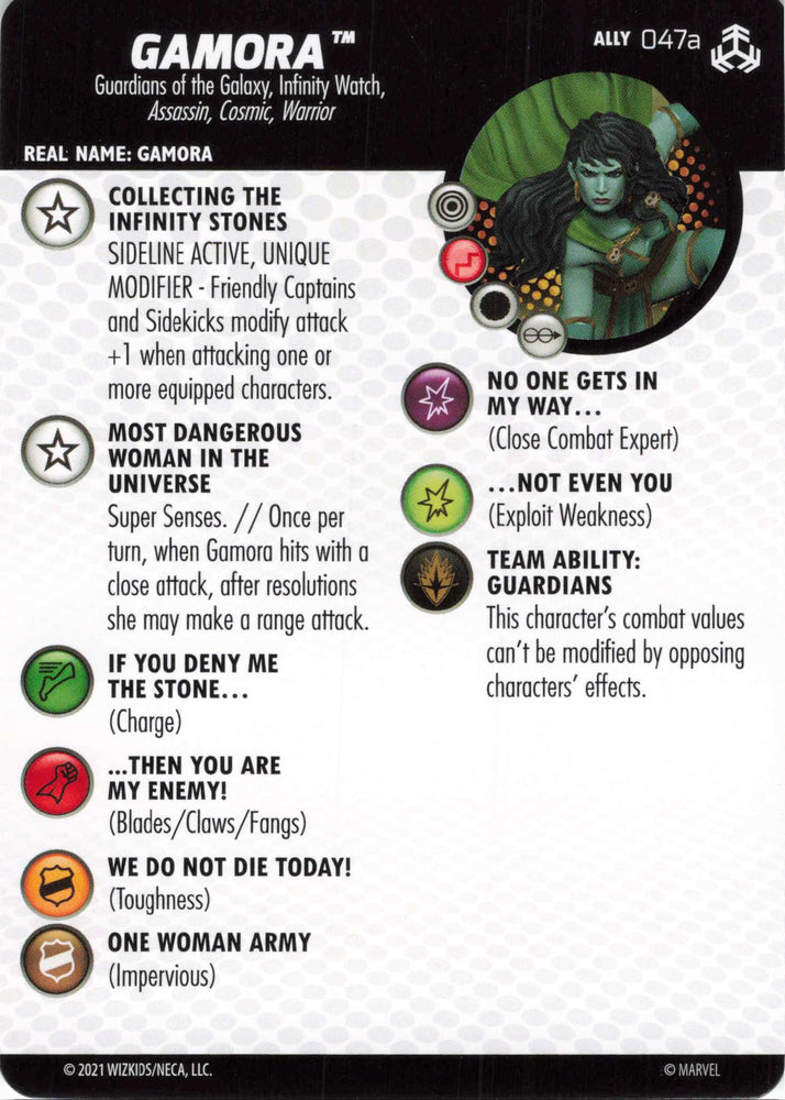 Gamora #047a Super Rare Avengers: War of the Realms