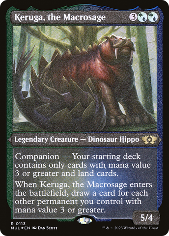 Keruga, the Macrosage (Foil Etched) [Multiverse Legends]