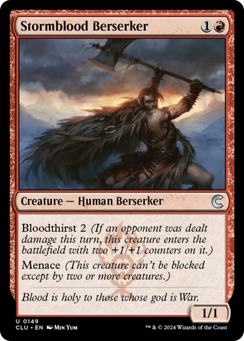 Stormblood Berserker [Ravnica: Clue Edition]