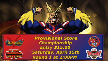 My Hero Academia Provisional Store Championship ticket