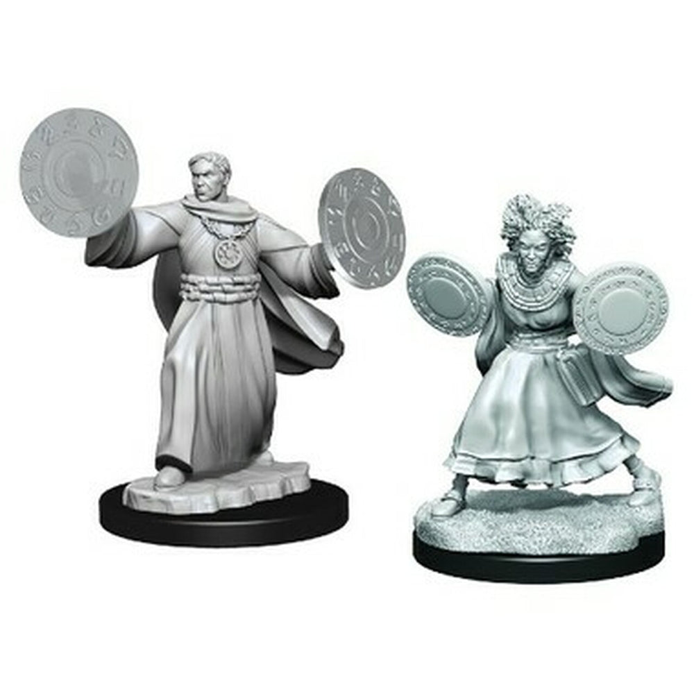 Critical Role Unpainted Miniatures: Human Graviturgy and Chronurgy Wizards Female