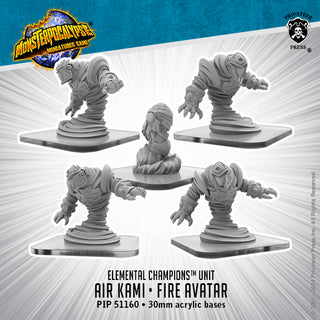 Monsterpocalypse: Elemental Champions Air Kami & Fire Avatar Unit
