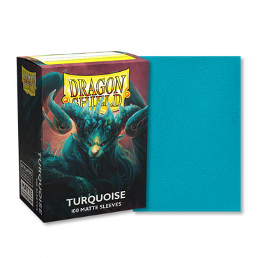 Dragon Shields: (100) Matte Turquoise