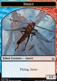 Insect // Zombie Double-sided Token [Hour of Devastation Tokens]