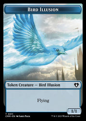 Thopter // Bird Illusion Double-Sided Token [Commander Masters Tokens]