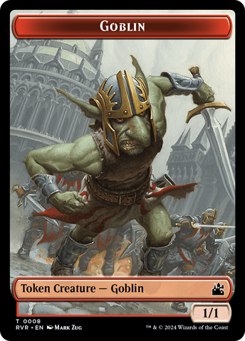 Goblin (0008) // Sphinx Double-Sided Token [Ravnica Remastered Tokens]