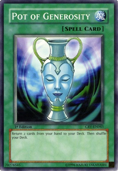 yugioh pot cards Pot of Generosity [CRV-EN043] Common