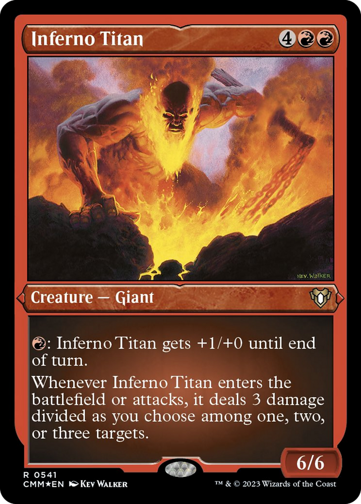 Inferno Titan (Foil Etched) [Commander Masters]