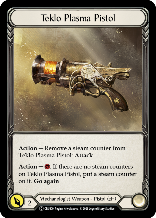 Teklo Plasma Pistol (Rainbow Foil) [U-CRU100-RF] Unlimited Rainbow Foil