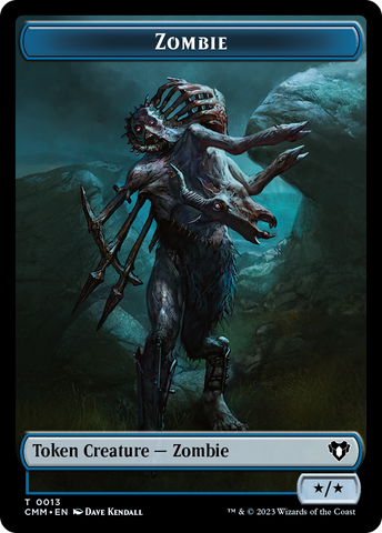 Spirit (0039) // Zombie (0013) Double-Sided Token [Commander Masters Tokens]
