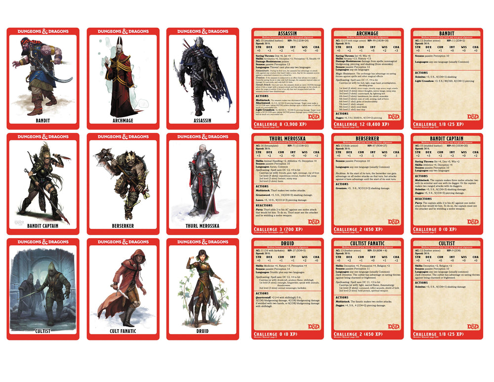 Dungeons Dragons Creature And NPC Cards dungeons-dragons-creature-and-npc-cards