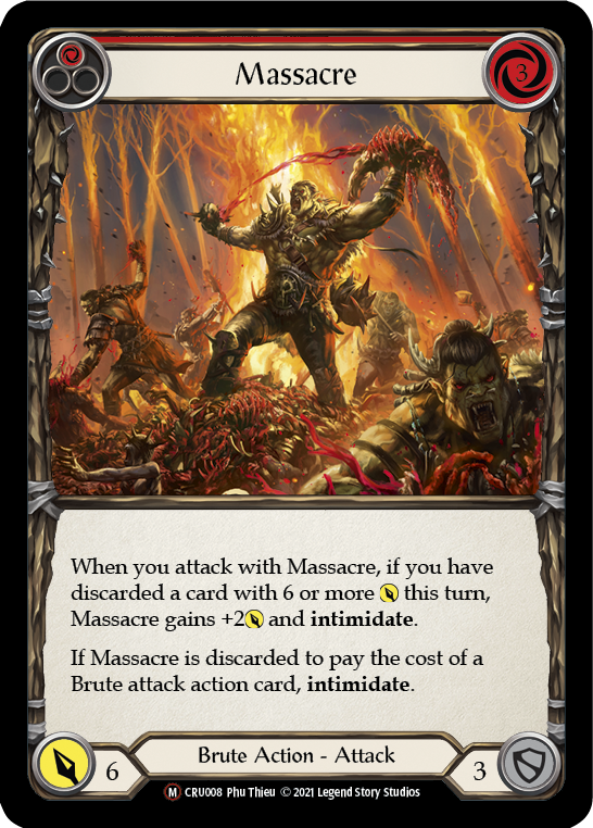 Massacre (Rainbow Foil) [U-CRU008-RF] Unlimited Rainbow Foil