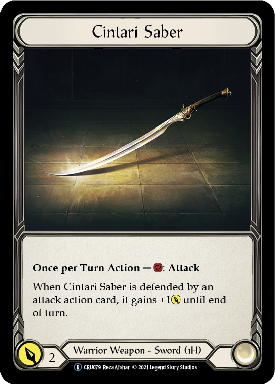 Cintari Saber (Rainbow Foil) [U-CRU079-RF] Unlimited Rainbow Foil
