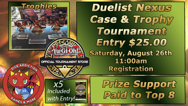 Yu-Gi-Oh! Duelist Nexus Case & Trophy Tournament ticket