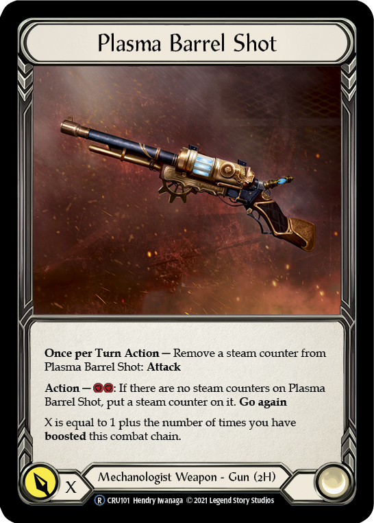 Plasma Barrel Shot (Rainbow Foil) [U-CRU101-RF] Unlimited Rainbow Foil